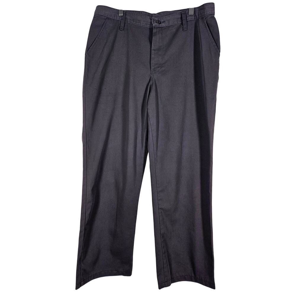 RED KAP WOMEN'S BLACK DURA-KAP WORK PANTS – SIZE 12x32 – TOUGHTEX™, STRAIGHT LEG